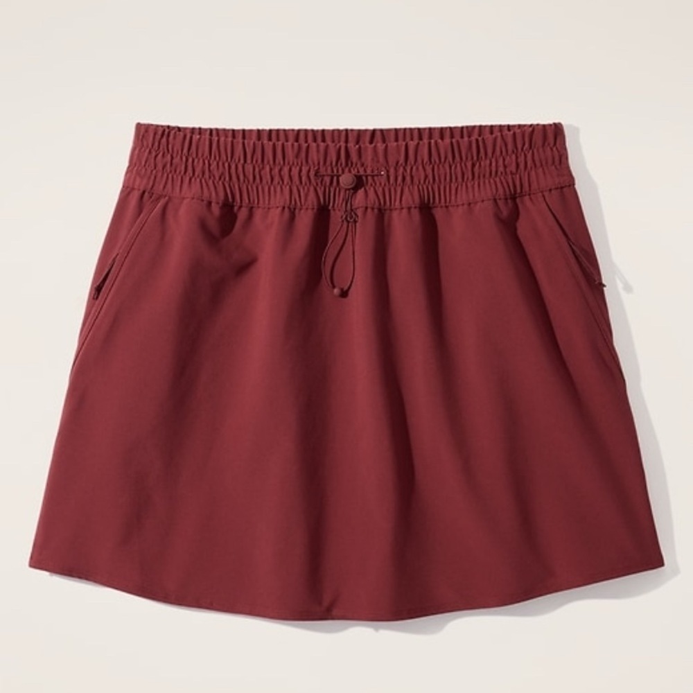NWT Athleta Dawn High Rise 15” Skirt Redwood Sz XS Active Summer Travel Pockets - Picture 5 of 14